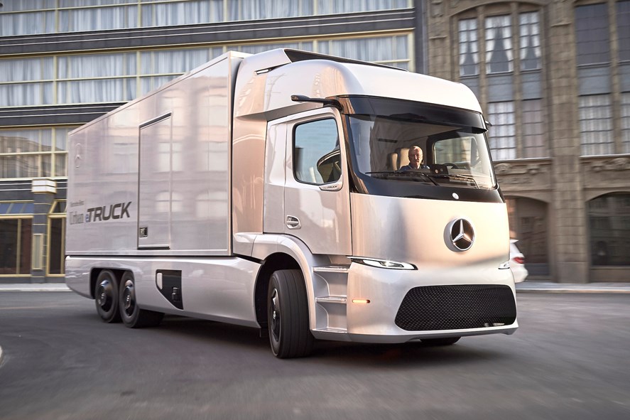 Mercedes' electric truck, SMB Logistics